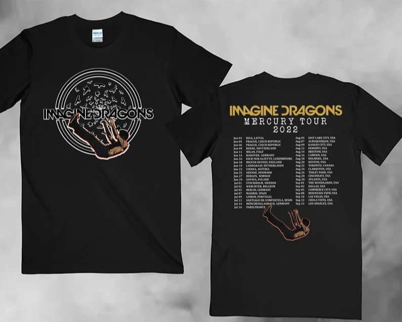 Imagine Dragons Mercury Tour 2022 T-Shirt Music Concert