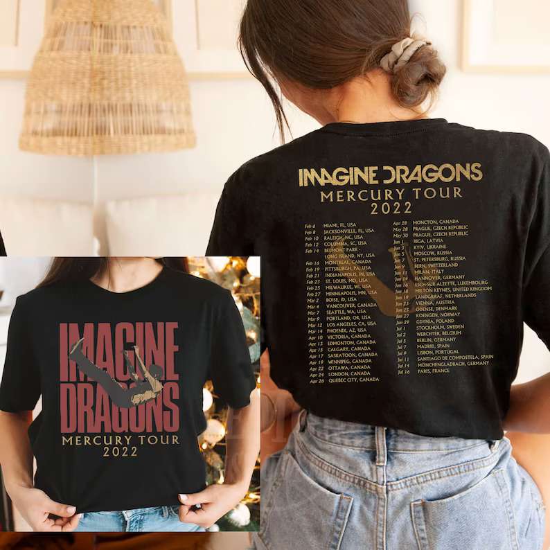 Imagine Dragons Mercury Tour 2022 Unisex T-Shirt