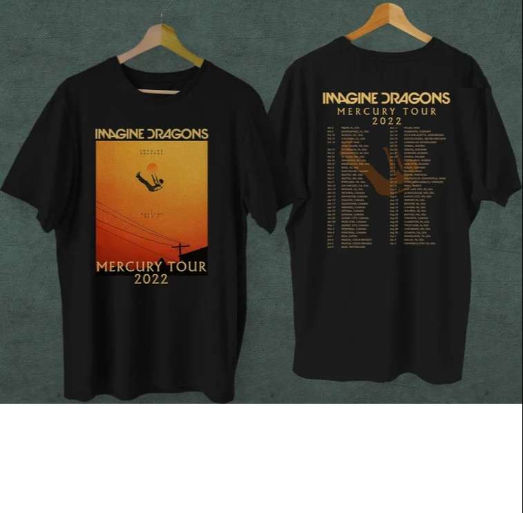 Imagine Dragons Mercury Tour 2022 Unisex T-Shirt Concert
