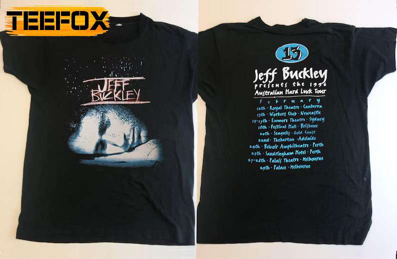 Jeff Buckley Hard Luck Tour 1996 T-Shirt