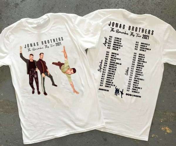 Jonas Brothers The Remember This Tour 2021 T Shirt S-5XL