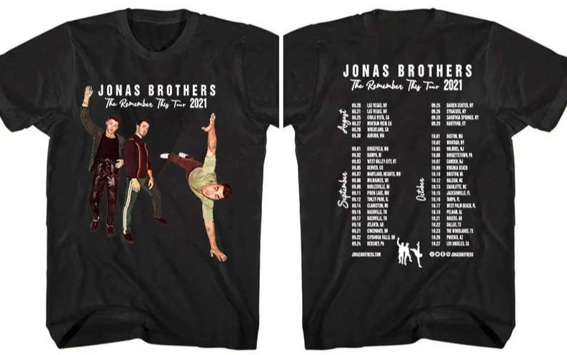 Jonas Brothers The Remember This Tour 2021 T-Shirt