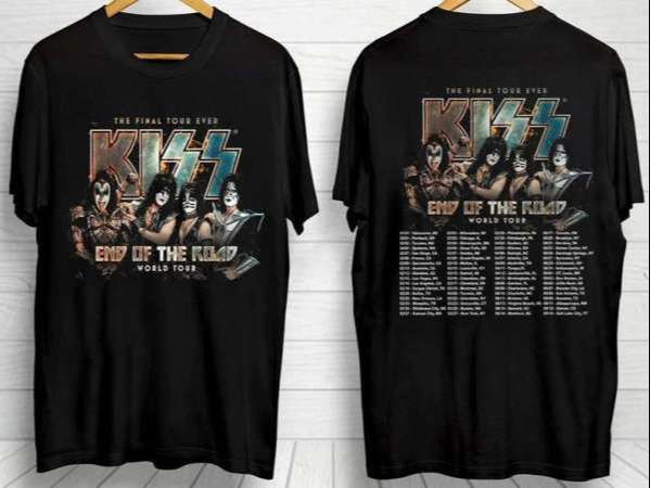 KISS Band The Final Tour Ever End Of The Road World Tour T-Shirt S-5XL