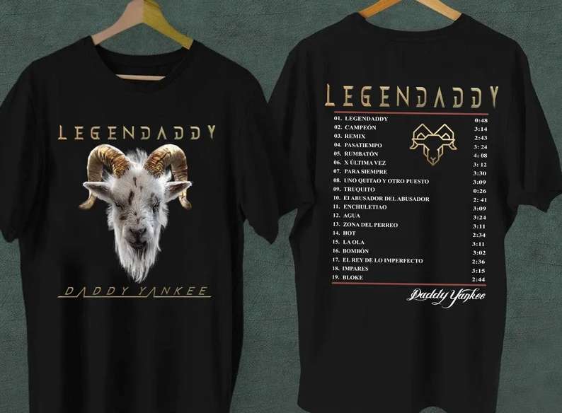 Legendaddy T-Shirt Daddy Yankee Rapper, La Ultima Vuelta Tour Farewell 2022