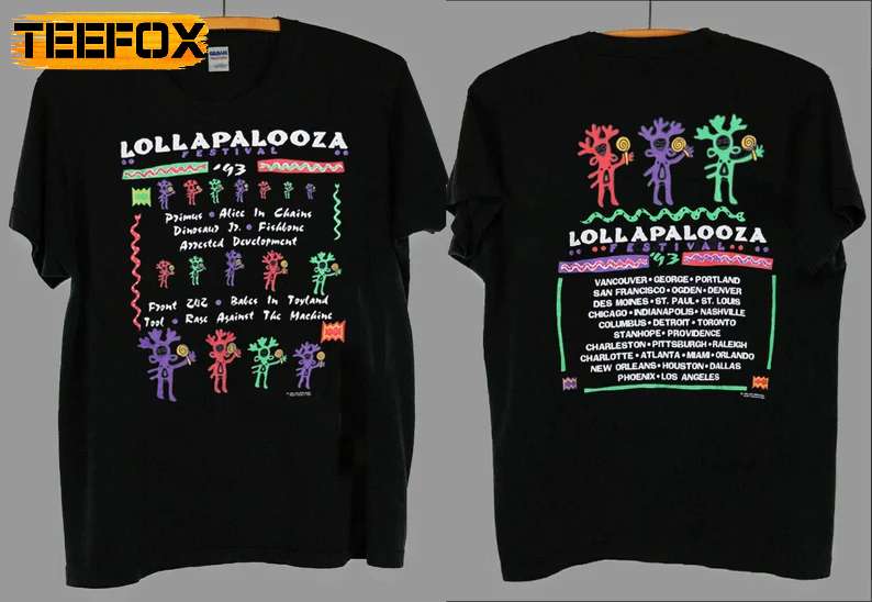 Lollapalooza Tour Concert Vintage 1993 T-Shirt