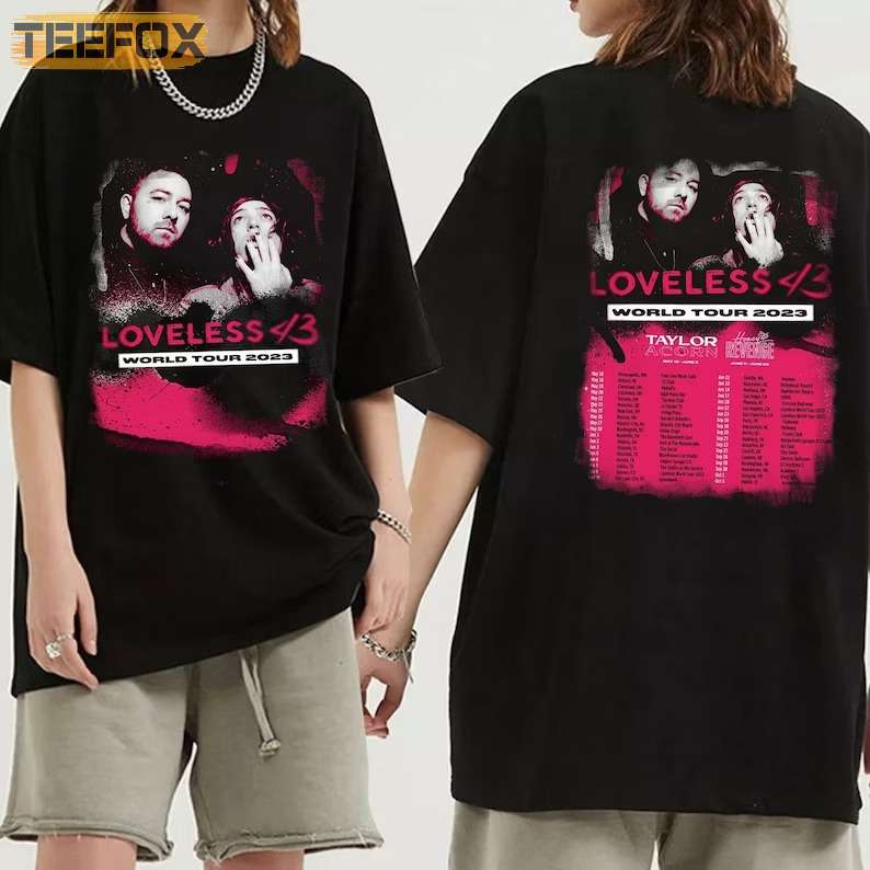 Loveless 2023 World Tour Concert Band T-Shirt