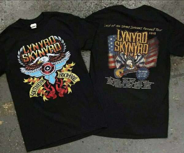 Lynyrd Skynyrd Graphic T-Shirt Last Of The Street Survivors Farewell Tour 2018