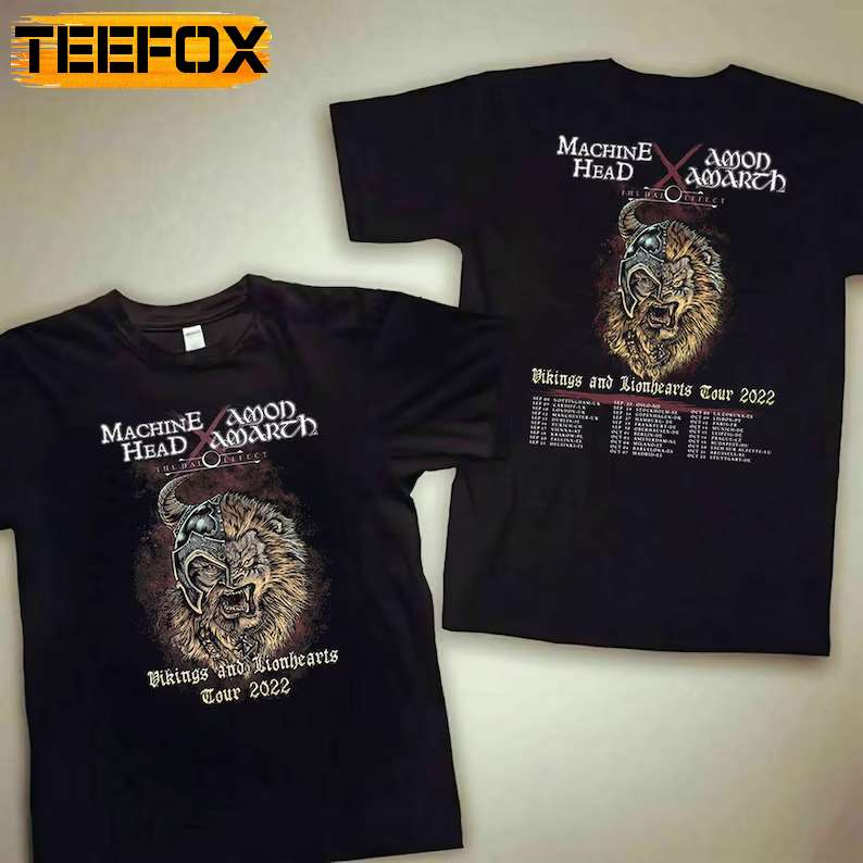 Machine Head x Amon Amarth Vikings and Lionhearts Tour T-Shirt