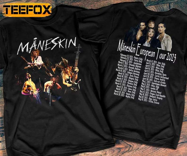 Maneskin Loud Kids Gets Louder Tour T-Shirt, Maneskin European Tour 2023