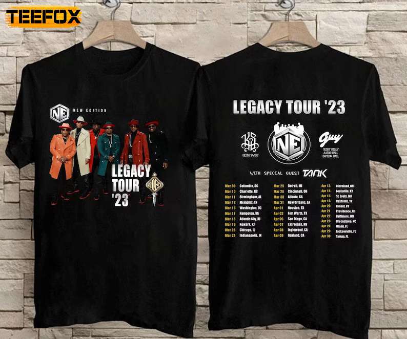 New Edition Legacy Tour 2023 With Keith Sweat and Guy and Special Guest Tank T-Shirt