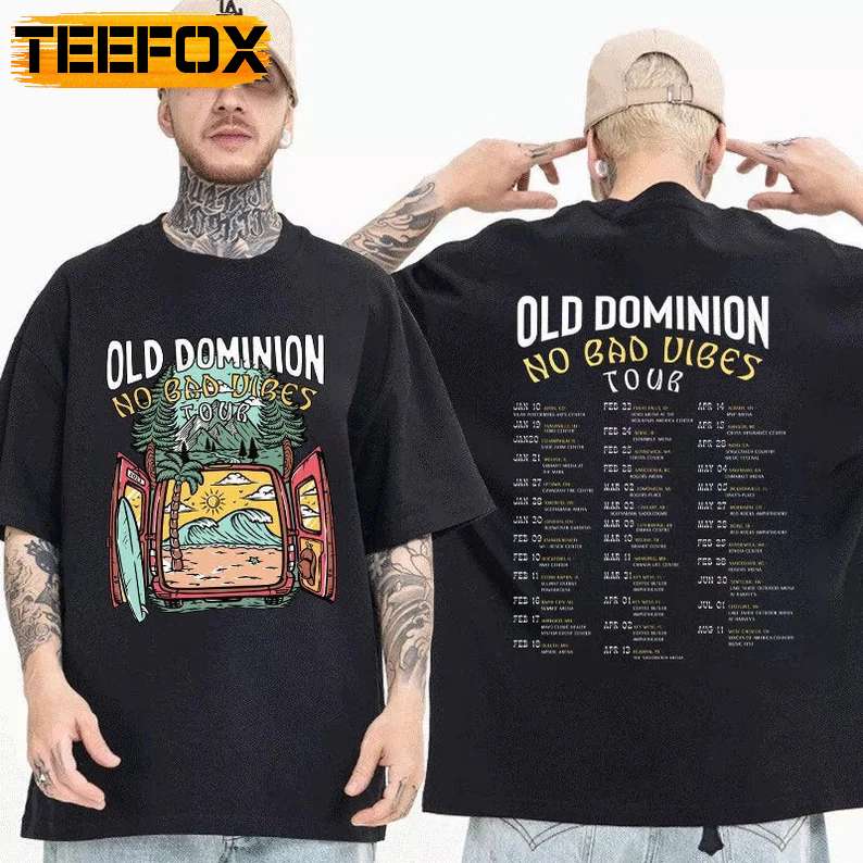 Old Dominion No Bad Vibes Tour 2023 T-Shirt