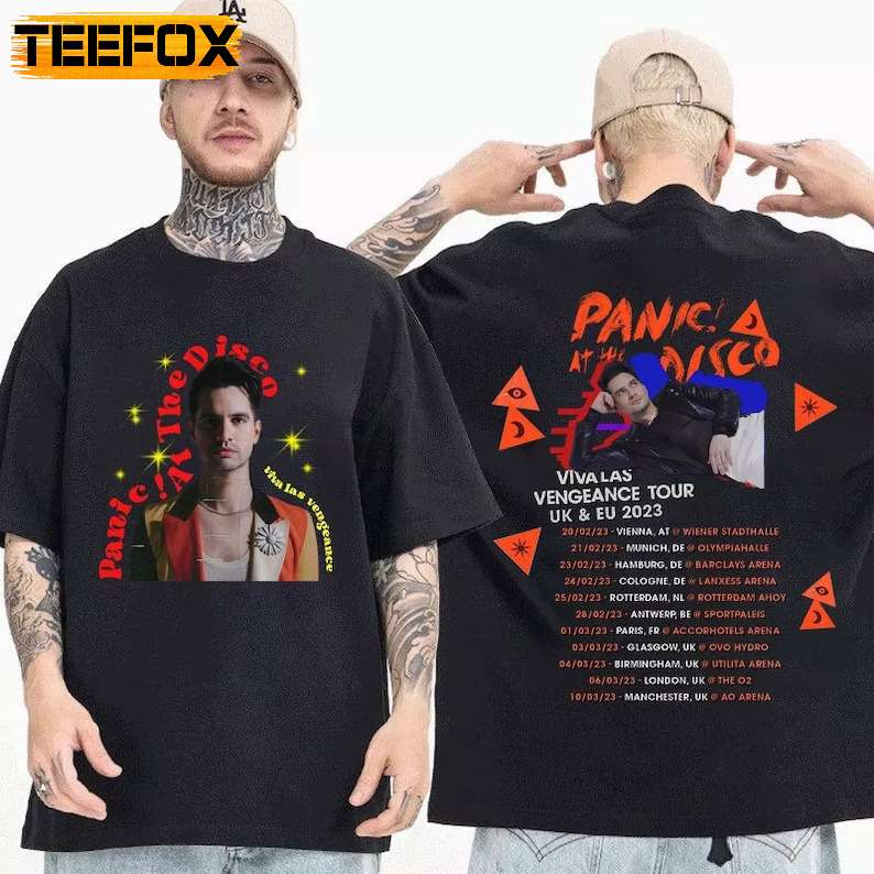 Panic At The Disco Tour 2023 T-Shirt, Viva Las Vengeance Concert