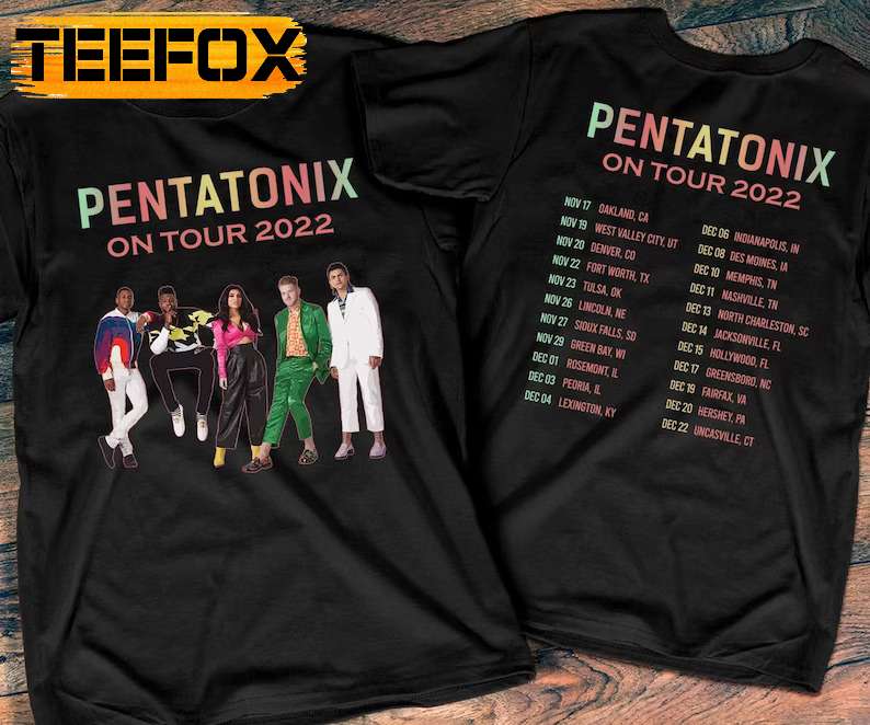 Pentatonix On Tour 2022, Pentatonix A Christmas Spectacular Concert T-Shirt