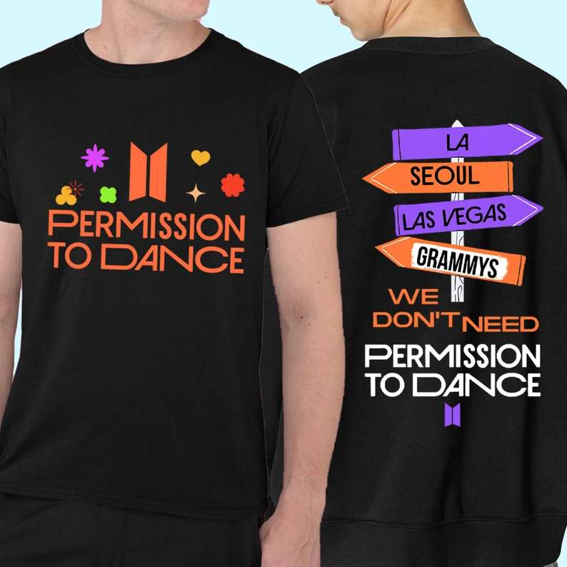 Permission To Dance T-Shirt BTS Concert 2022