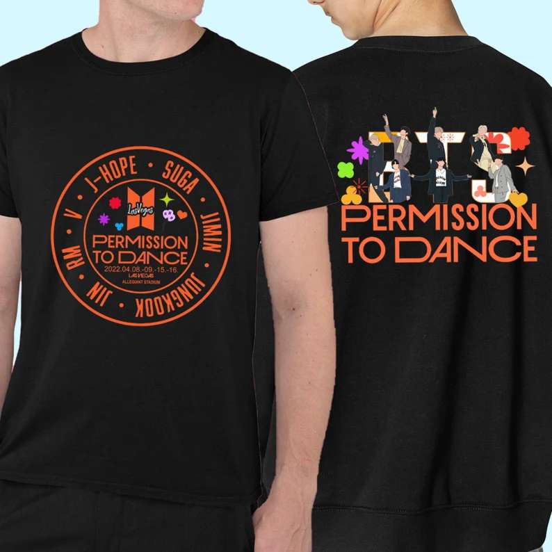 Permission To Dance Tour 2022 Concert BTS T-Shirt