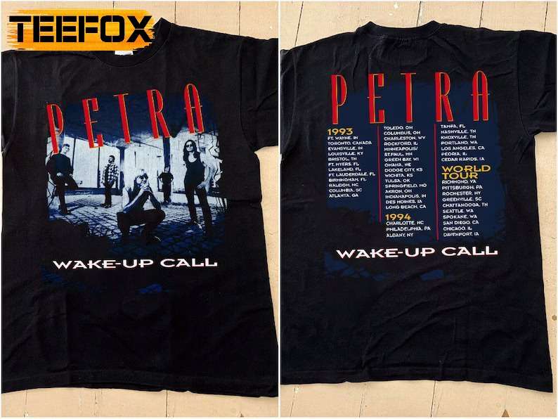 Petra Wake-up Call 1993-1994 Album Tour Concert T-Shirt