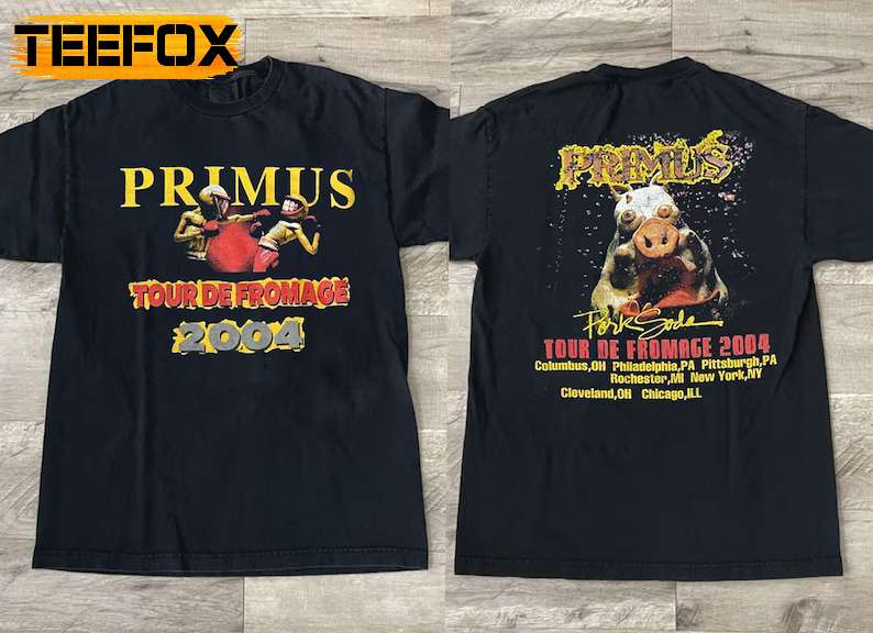 Primus Rock Band 2004 Pork Soda Tour T-Shirt