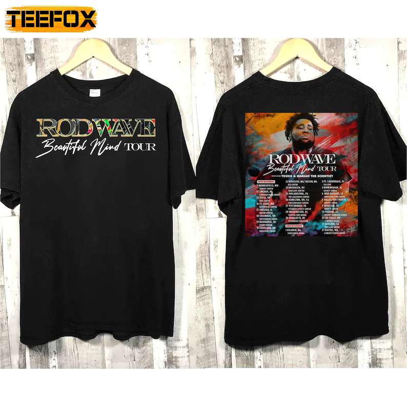 Rod Wave Beautiful Mind 2022 Tour Concert T-Shirt