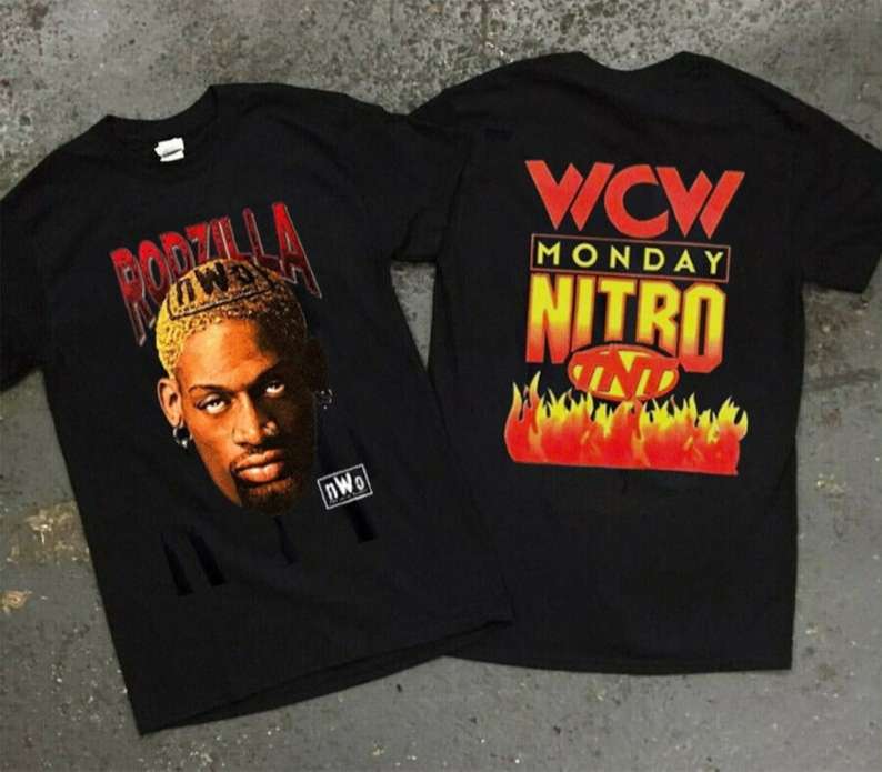 Rodzilla Dennis Rodman N.W.O WCW Monday Nitro T Shirt