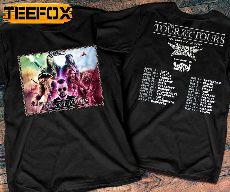 Sabaton The Tour To End All Tours 2023 T-Shirt