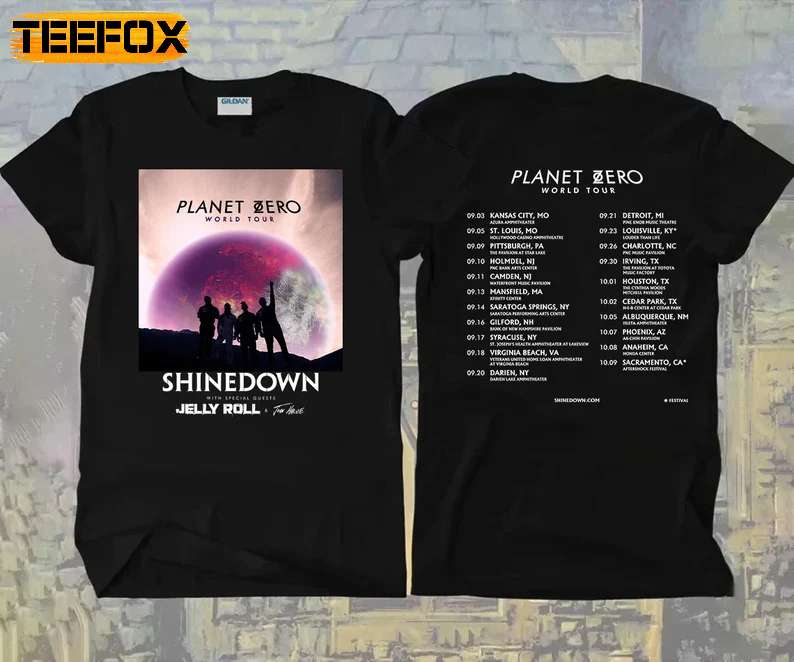 Shinedown Planet Zero World Tour 2022 T-Shirt