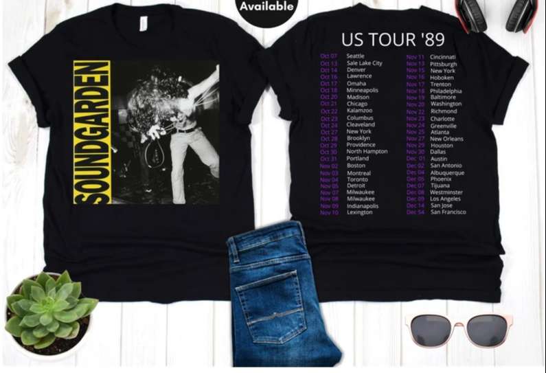 Soundgarden Louder Than Love 89 Tour T-Shirt Band