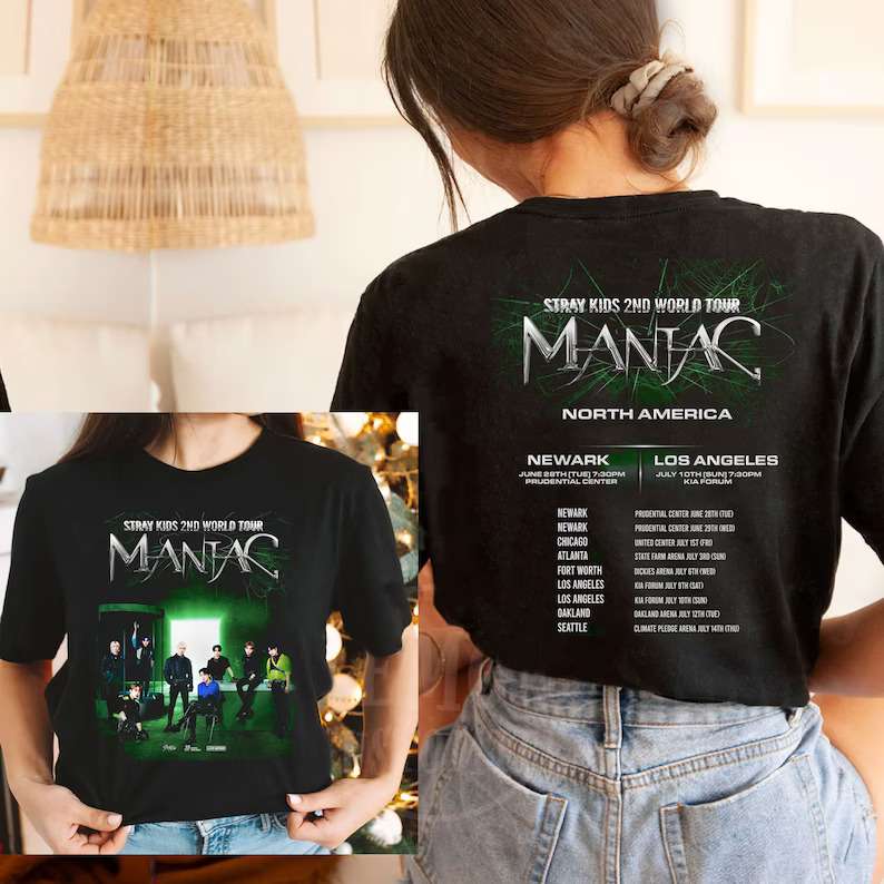 Stray Kids 2nd World Tour MANIAC 2022 Unisex T-Shirt