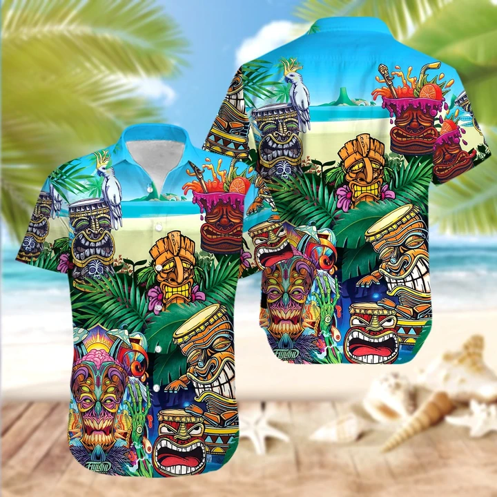 Get Lost On A Island Tiki Hawaiian Shirt