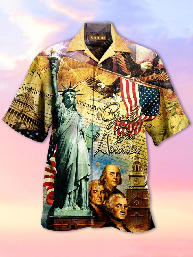 God Bless America Hawaiian Shirts Unisex