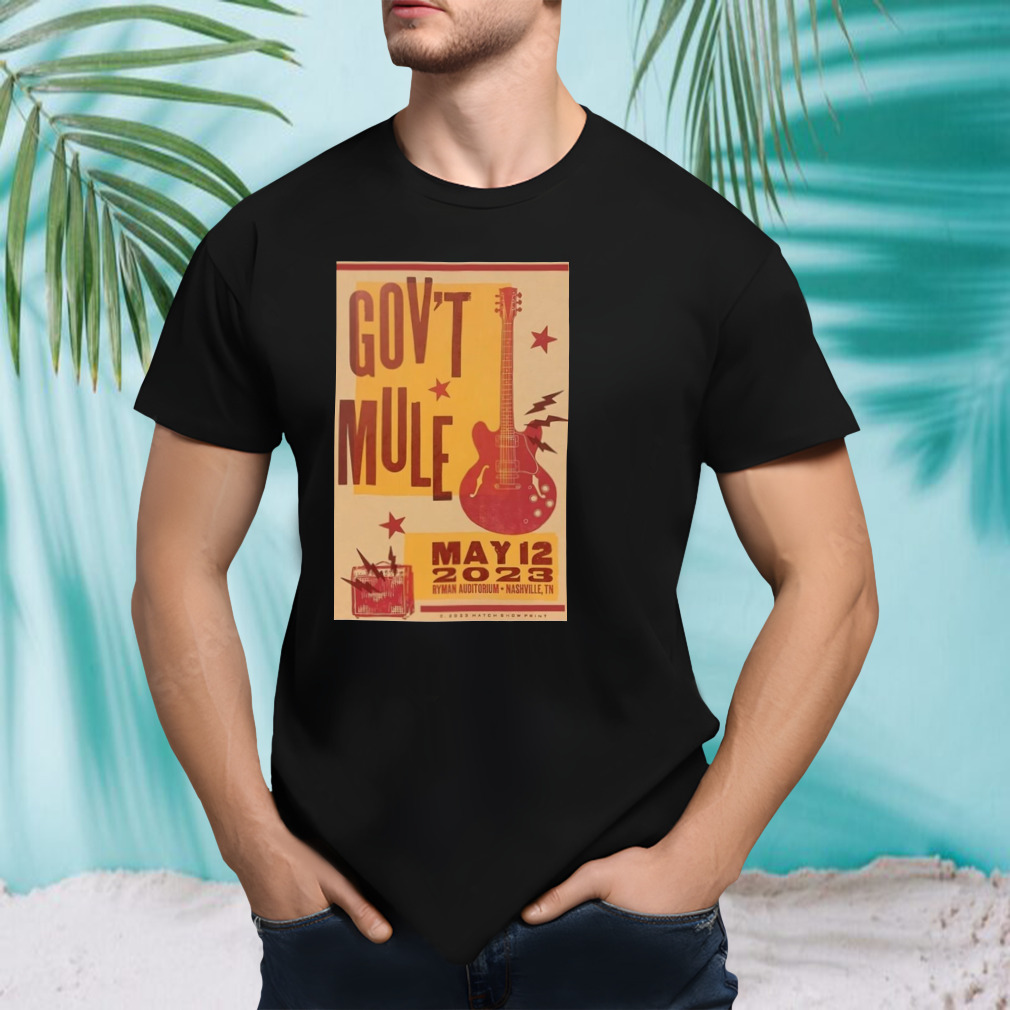 Gov’t mule nashville tn tour 2023 poster shirt