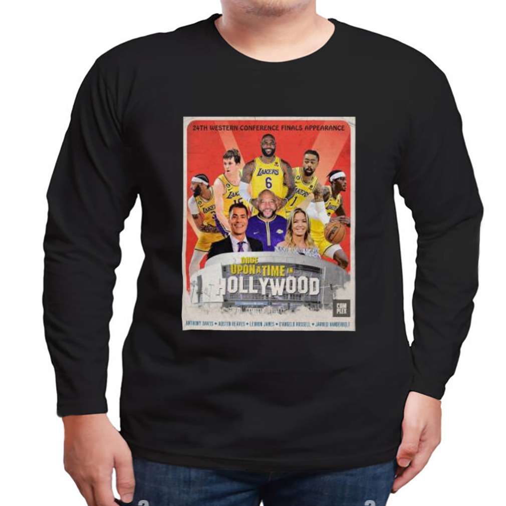 Los Angeles Lakers 24th Western Conference Finals Appearance once Upon a Time in Hollywood shirt 3 Longsleeve tshirt