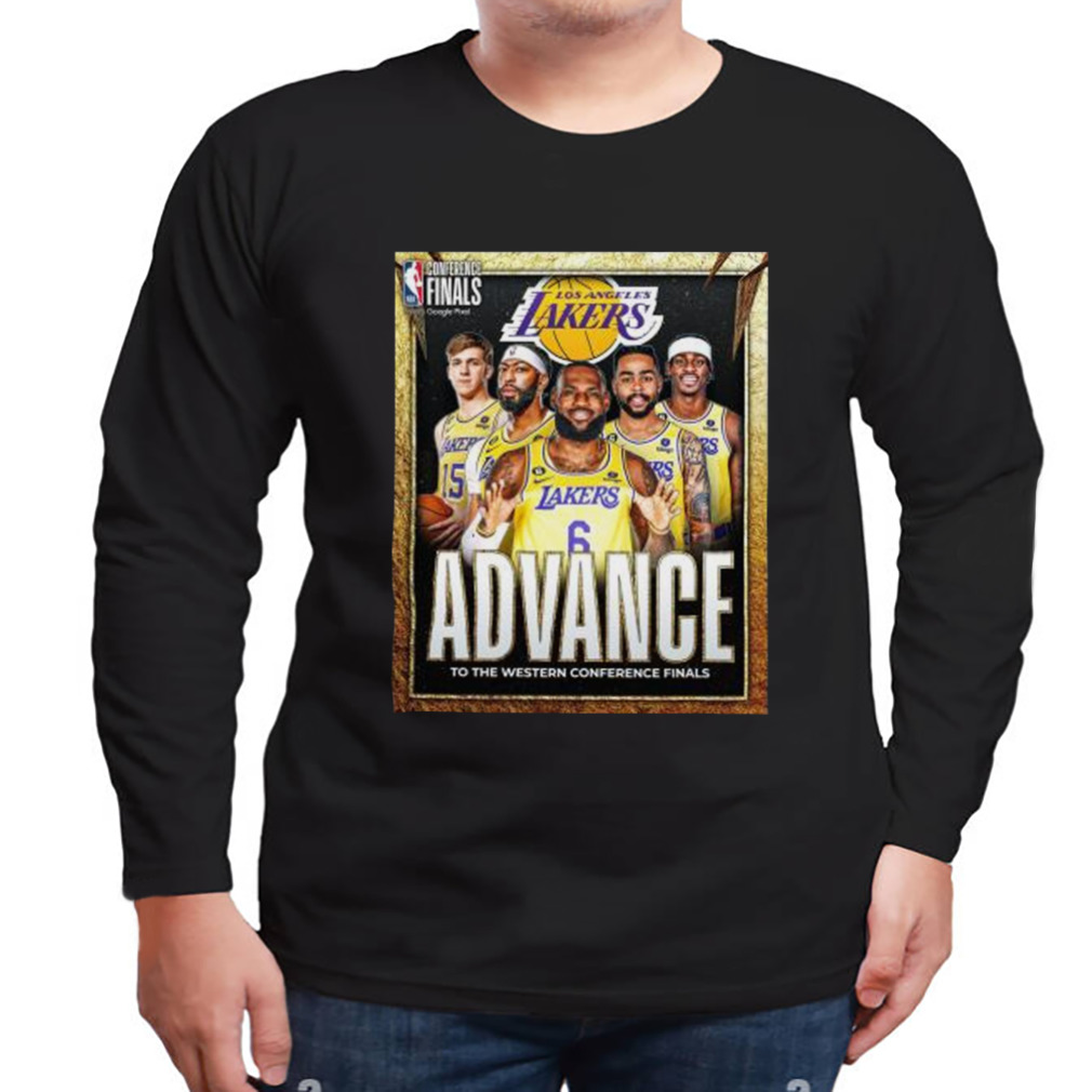 Los Angeles Lakers NBA Conference Finals Advance to the Western Conference Finals Poster shirt 3 Longsleeve tshirt
