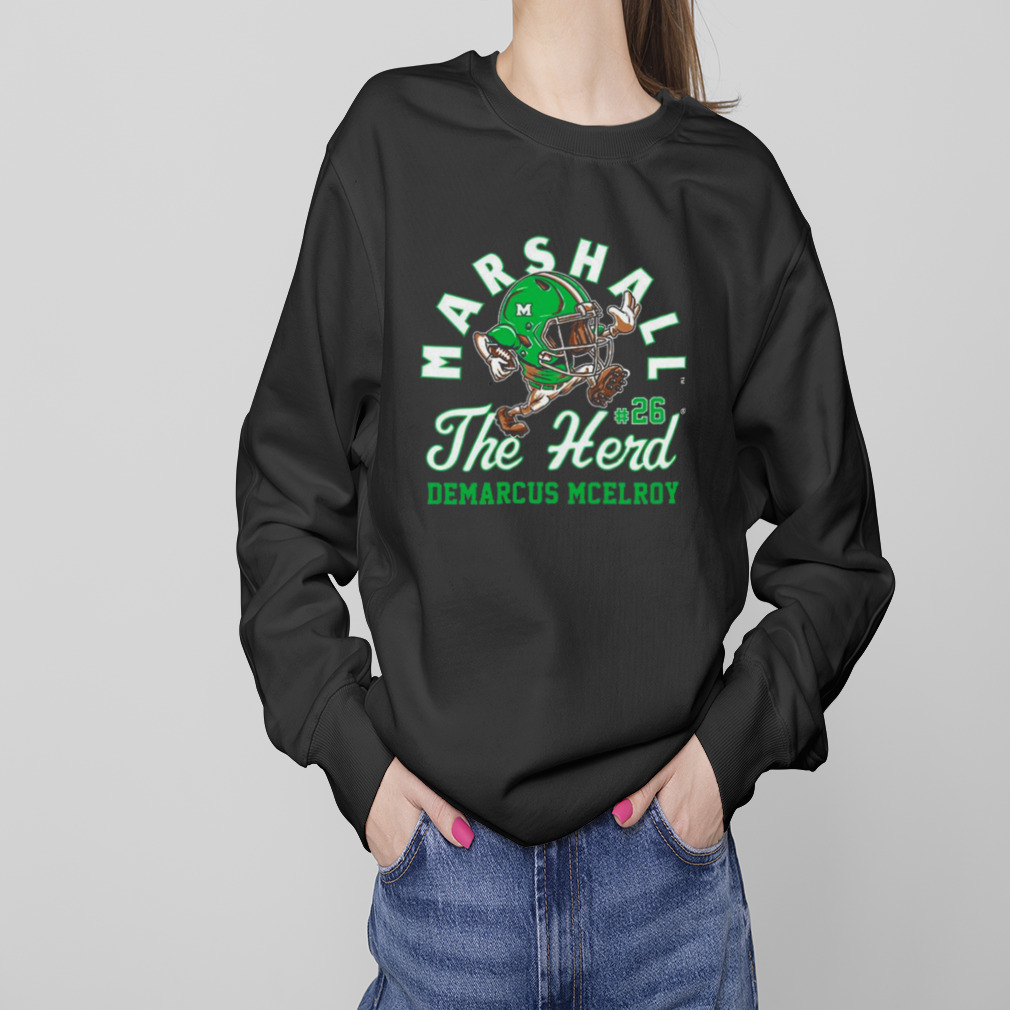 Marshall Thundering Herd Ncaa Football Demarcus Mcelroy T-shirt 4 Sweaters
