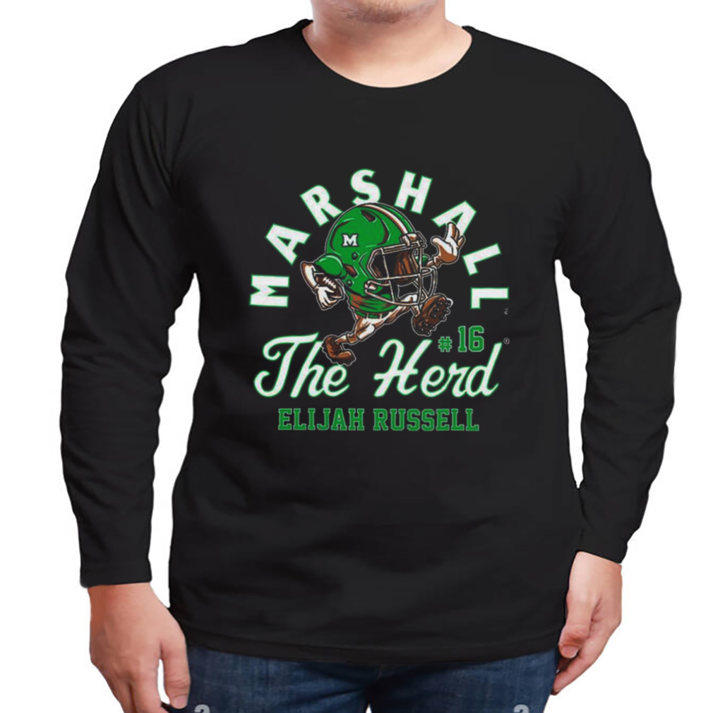 Marshall Thundering Herd Ncaa Football Elijah Russell T-shirt 3 Longsleeve tshirt