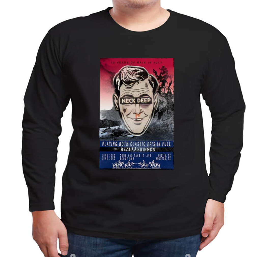 Neck Deep With Real Friends Texas Tour 2023 T-shirt 3 Longsleeve tshirt