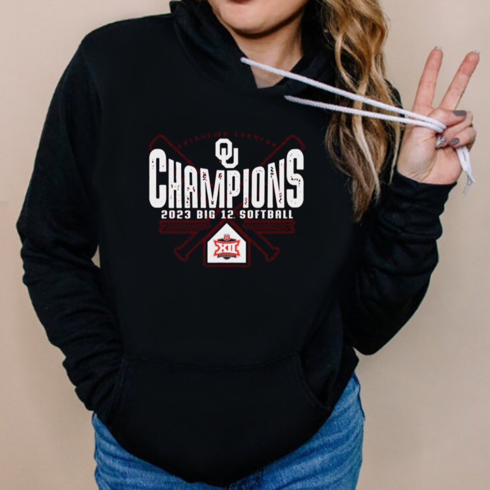 Oklahoma Sooners 2023 NCAA Big 12 Softball Conference Tournament Champions Locker Room T-Shirt 5 Hoodies