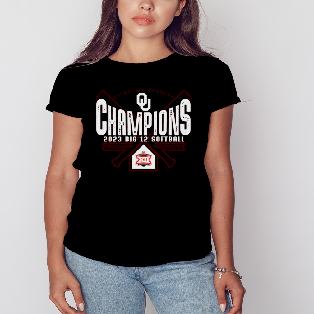 Oklahoma Sooners 2023 NCAA Big 12 Softball Conference Tournament Champions Locker Room T-Shirt 2 Women's tshirt