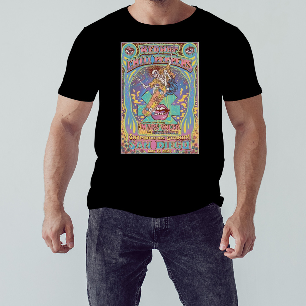 Red hot chilI peppers may 12 2023 san diego ca poster 2023 shirt 1 Unisex tshirt