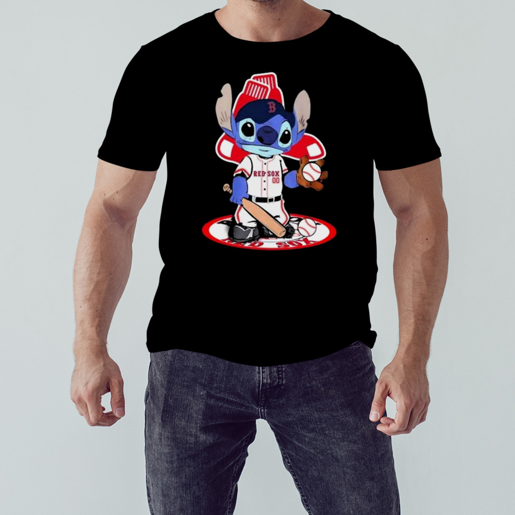 Stitch Boston Red Sox Baseball Logo 2023 T-shirt 1 Unisex tshirt