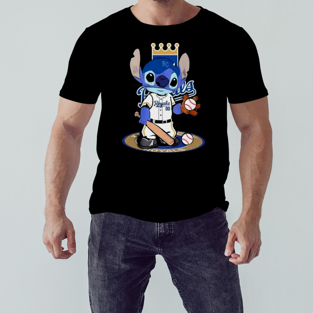 Stitch Kansas City Royals Baseball Logo 2023 T-shirt 1 Unisex tshirt