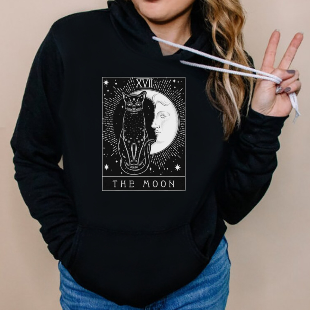 Tarot Card Crescent Moon And Cat Graphic shirt 5 Hoodies