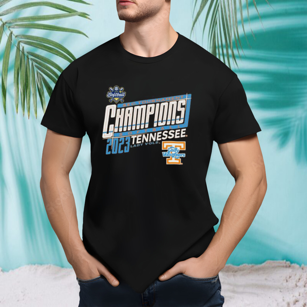 Tennessee Lady Vols 2023 SEC Softball Conference Tournament Champions Locker Room T-Shirt