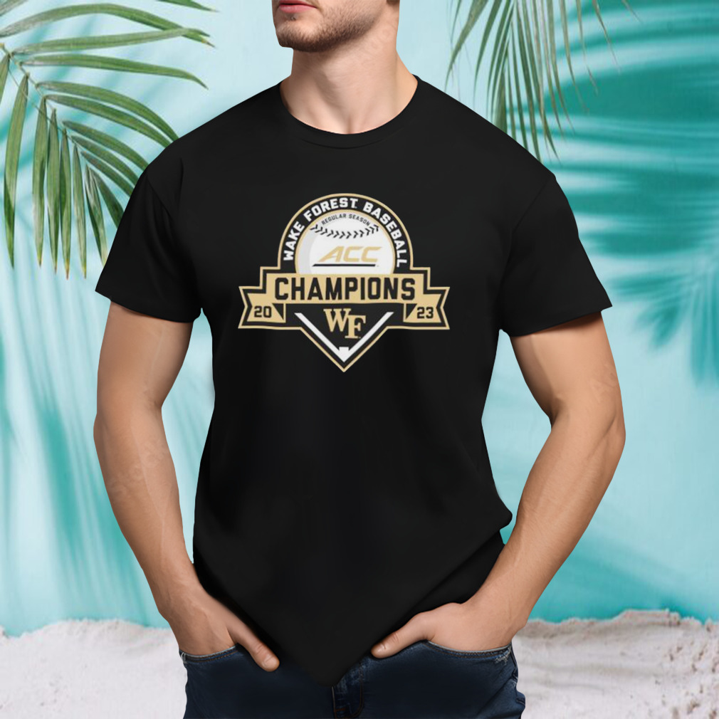 Wake Forest Demon Deacons 2023 ACC Baseball Regular Season Champions T-Shirt