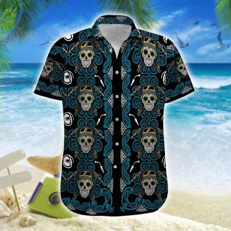 Hawaiian Aloha Shirts Skull Sugar Welder 1 Hawaiian Aloha Shirts Skull Sugar Welder