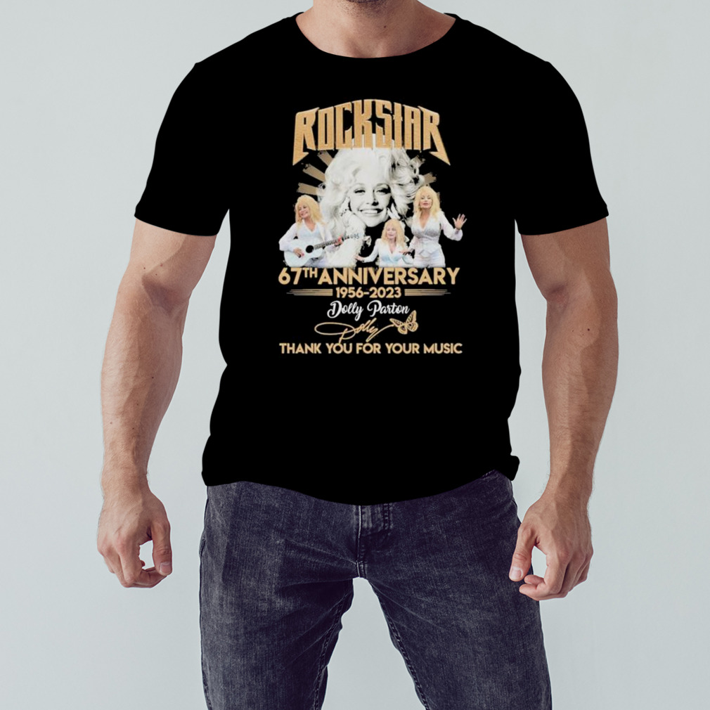 Rockstar 67th anniversary 1956 2023 thank you for the memories shirt
