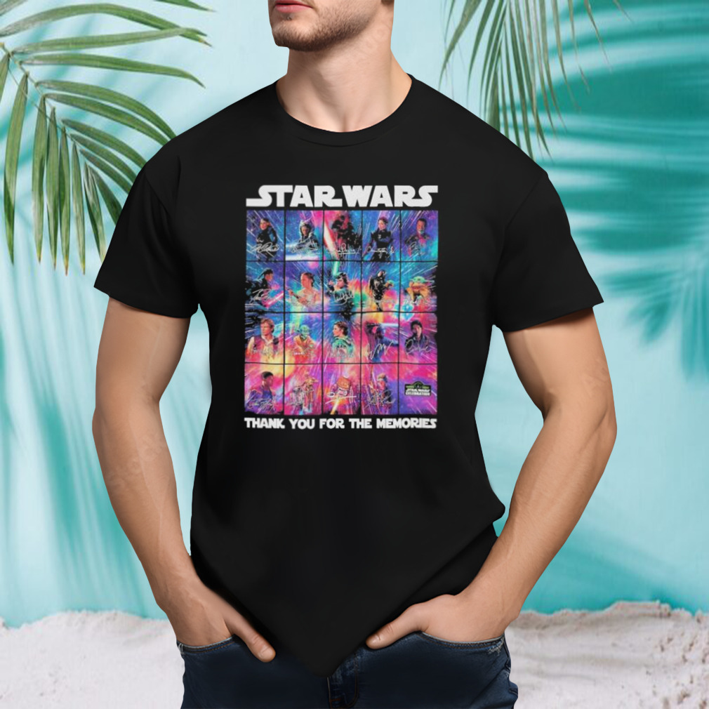 Star Wars Celebration 2023 thank you for the memories signatures shirt