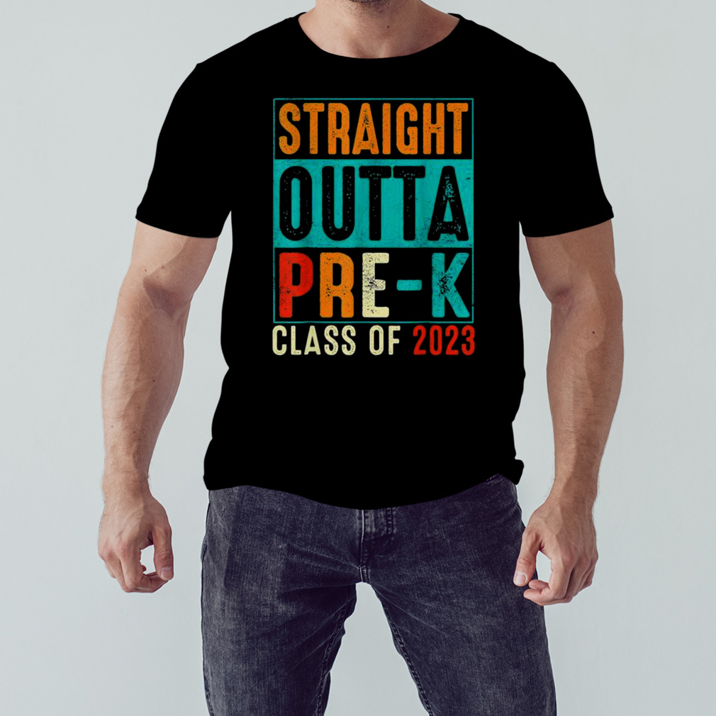Straight Outta Pre K Class of 2023 Preschool Graduation vintage T-Shirt ...