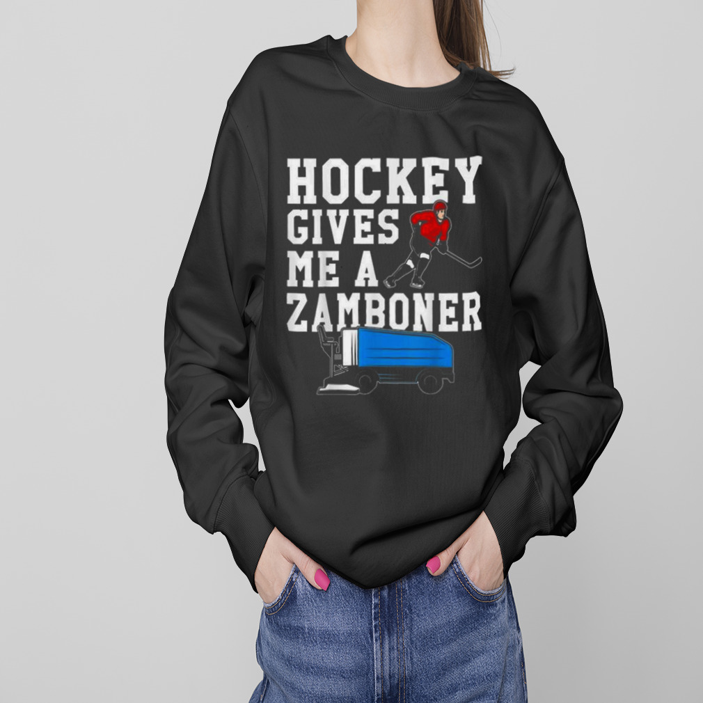 Vintage Retro Hockey Gives Me A Zamboner Hockey Shirt 4 Sweaters