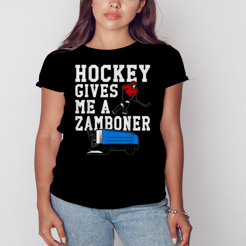 Vintage Retro Hockey Gives Me A Zamboner Hockey Shirt 2 Women's tshirt