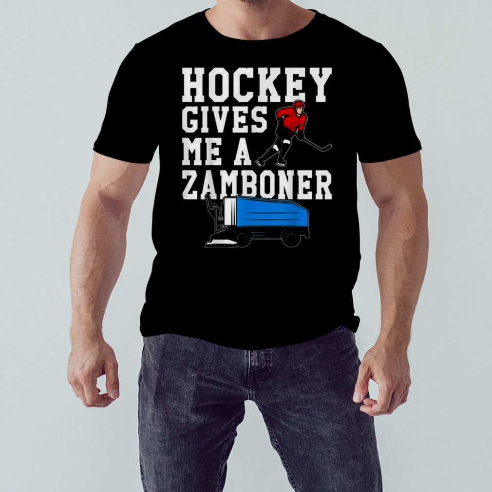 Vintage Retro Hockey Gives Me A Zamboner Hockey Shirt 1 Unisex tshirt
